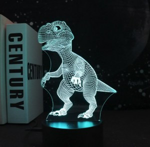 "Demmax UF-717 C89 ночник в ассорт. 3W(3xAAA не в/к или USB) сенсор, эффект 3D, RGB, пластик