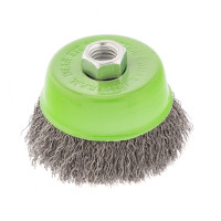 Щетка для УШМ, 75 мм, М14, &quot;чашка&quot;, витая проволока 0.3 мм Сибртех