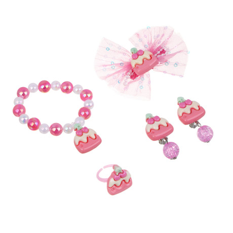 Набор детской бижутерии BY Русские супергерои: браслет, кольцо, клипсы, заколка, 3 дизайна