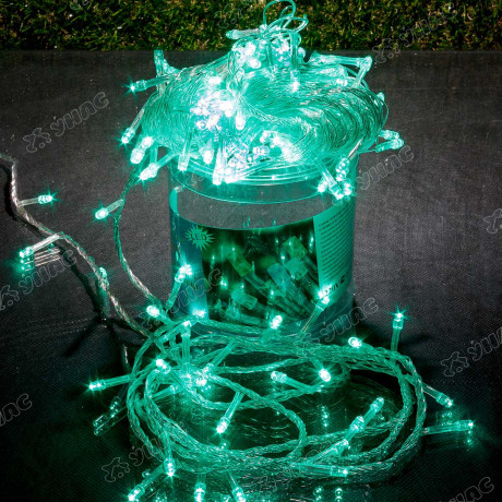 Гирлянда LED L-3-5 160 ламп прозрачный провод зеленый