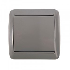 UNIVersal Клио выкл. ОУ 1 кл. 10А IP44 серый (корп. ABS) К2221-Gr