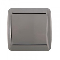 UNIVersal Клио выкл. ОУ 1 кл. 10А IP44 серый (корп. ABS) К2221-Gr