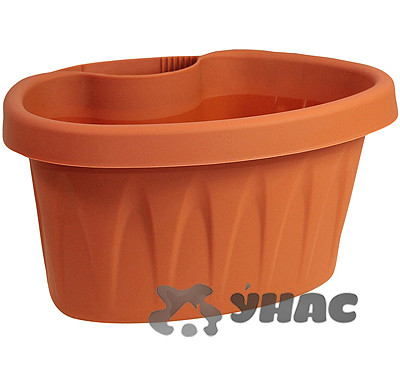 Кашпо АЛИЦИЯ на водосточную трубу 3,5л терракот М3114 (15)