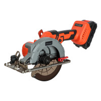 ЕРМАК Пила циркулярная на АКБ, 125-140мм, Бесщет, 20В, 2,0А Li-ion (1шт), з/у, 0-6900 об/мин, (ONE)