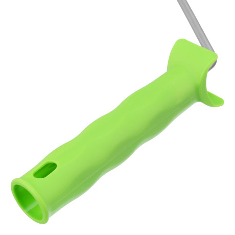 Валик с натуральным мехом, с ручкой, 200 мм, ворс 12 мм, D 48 мм, D ручки 6 мм, Сибртех