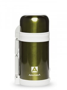Термос Арктика 202-1000 широкое горло, 1л, болотный