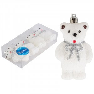 Набор елочных украшений "Медвежата" (4шт) Волшебная страна