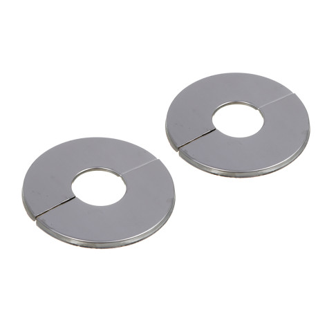 Отражатели для смесителей 2шт., d=24/69мм, составной самоклеящийся, нержавеющая сталь, хром