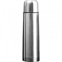 Термос 0,5л, узкое горло с кнопкой, нерж сталь, упак-пакет 106674 Mallony