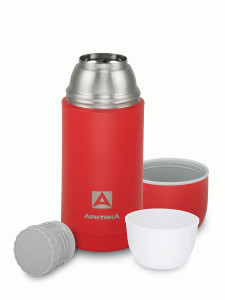 Термос Арктика 105-750 узк.горло 0,75л нерж.сталь текстурный красный