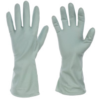 VETTA Перчатки хозяйственные, прочные, размер L, серо-голубые, ПВХ