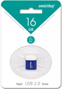 Флэш-диск (флэшка) USB 16Gb Smartbuy LARA Blue (SB16GBLARA-B)