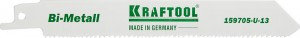 Полотно KRAFTOOL "INDUSTRIE QUALITAT", S922VF, д/эл.ножовки, Bi-Met, металл, дерево, 130/1.8-2.5мм