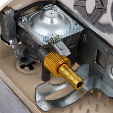 ЕРМАК Плитка газовая из нерж.стали, малая, с переходником, 25х20,5х10см, 1,8кВт