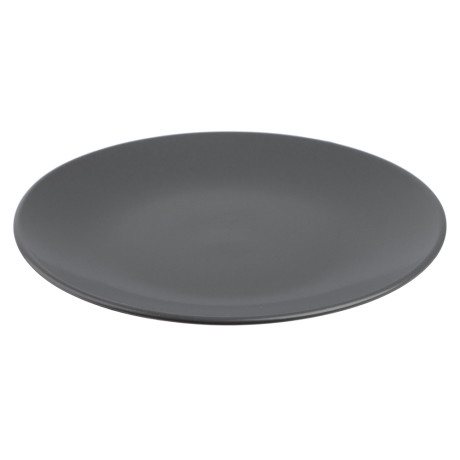 MILLIMI Тарелка десертная 20х2.5см, керамика, графит