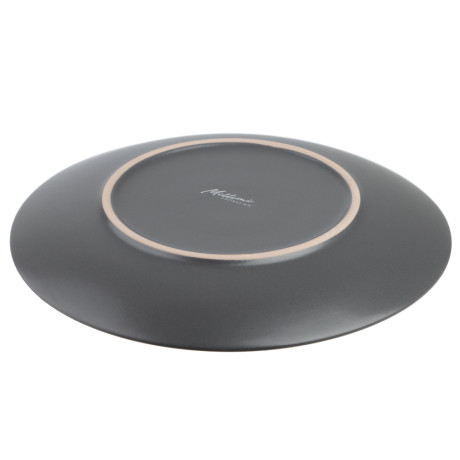 MILLIMI Тарелка десертная 20х2.5см, керамика, графит