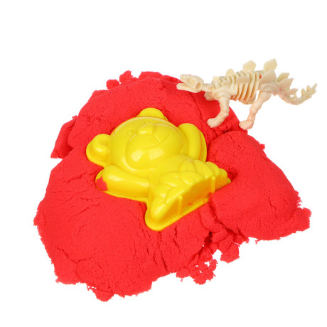 ХОББИХИТ Набор для творчества "Кинетический песок с формочками", 7,5х6,5х7см, 6 цветов