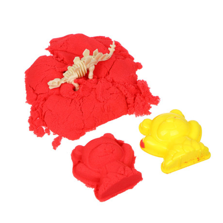 ХОББИХИТ Набор для творчества "Кинетический песок с формочками", 7,5х6,5х7см, 6 цветов