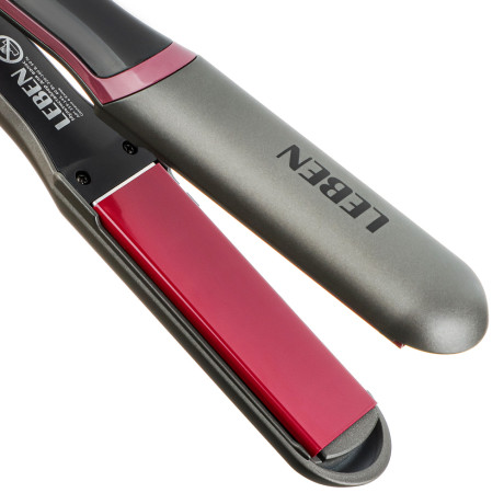 LEBEN Мультистайлер для волос с 3 сменными насадками: утюжок, мелкое гофре, крупное гофре