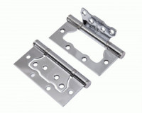 Петля без врезки PUERTO 100*75*2,5, 4 кольца, б/колп. хром блест. IN100-2S FH CP(2шт)