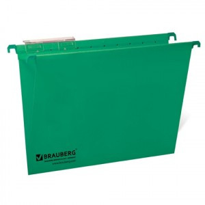 Папки подв. карт.BRAUBERG комп. 10шт., 370х245мм, 80л., Foolscap, зел., 230 г/м2, табуляторы, 231795