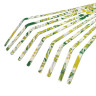 Грабли веерные 9 - зубые, 75 х 385 мм, стальные, пластиковая рукоятка, Flower Green, Palisad