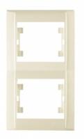 Makel Defne рамка СУ 2 мест. крем. (верт.) 42010707