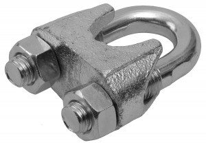 Зажим троса ЗУБР "ПРОФЕССИОНАЛ" DIN 741, оцинкованный, 8мм, 2 шт