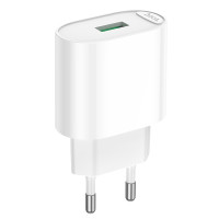 hoco. Зарядное устройство модель C109A, USB-A QC 20W, цвет: белый