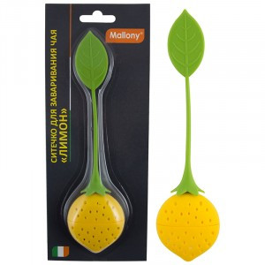 Ситечко д/заваривания чая "Лимон" TI-Lemon, р-р 15*3,5 см (силикон), 1798 Mallony