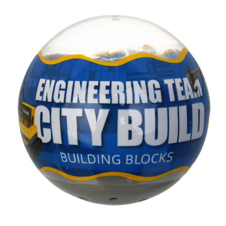 ИГРОЛЕНД Конструктор "Строительная техника" в шаре, 6,5х6,3 см, ABS, 12 видов