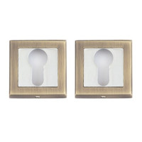 Накладка под цилиндр DP-C-18-MB Windrose (матовая бронза)  Апекс (1пара)  \12 (144)