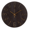 Часы настенные d=30см, корпус коричневый+золото "Классика", арт.3010-003