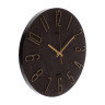 Часы настенные d=30см, корпус коричневый+золото "Классика", арт.3010-003