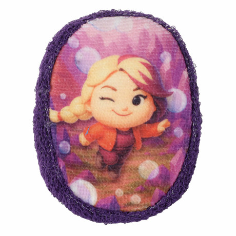 Мочалка-губка детская BY Русские Супергерои, размер 13x10x3см, пенополиуретан, 100% хлопок, 0+