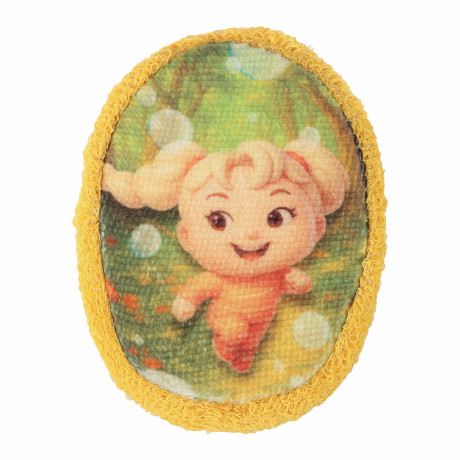 Мочалка-губка детская BY Русские Супергерои, размер 13x10x3см, пенополиуретан, 100% хлопок, 0+