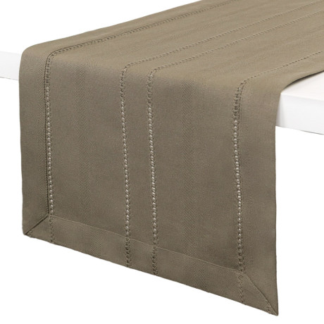 BY COLLECTION Стэйн Дорожка декоративная, 35х140см, 100% хлопок, зеленый