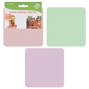 Коврик-ухватка "Твистер", 14*14см (кратность 12шт!!!), пвх FJ80-181 Мультидом