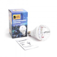 Лампа-проектор вращ. E27 B52 &quot;YB-687&quot;, 8*13см, цвет RGB, проекц. вертик., 3W/220V белый