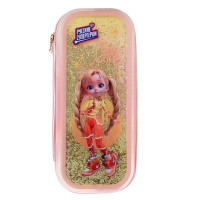 BY Русские Супергерои Пенал каркасный, 22х10х4,5см, 1отд, отк.планка, блестки в геле, &quot;Заря джуниор&quot;