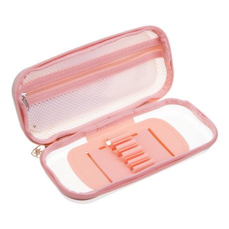 BY Русские Супергерои Пенал каркасный, 22х10х4,5см, 1отд, отк.планка, блестки в геле, "Заря джуниор"