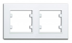 Makel Karea рамка СУ 2 мест. бел. (горизонт.) 56001702