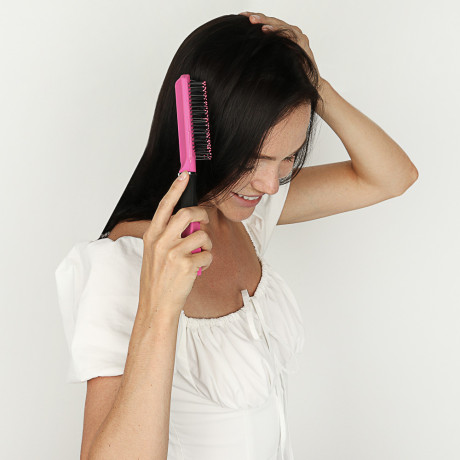 ЮНИLOOK Расческа массажная Грани, пластик, 23х3,7см, 4 цвета