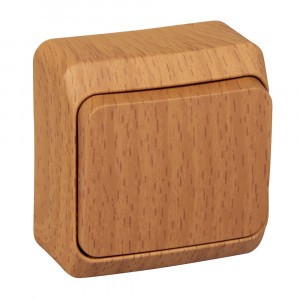 Systeme Electric Этюд выкл. (перекл. проходной) ОУ 1 кл. темн. бук (пл.осн.) BA10-004T (25!)