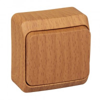 Systeme Electric Этюд выкл. (перекл. проходной) ОУ 1 кл. темн. бук (пл.осн.) BA10-004T (25!)