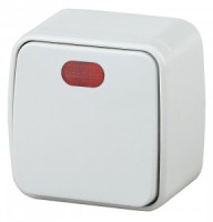 ЭРА Intro Polo выкл. ОУ 1 кл. инд. 10А белый 3-102-01, 3641