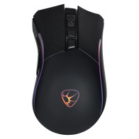 BY Игровая мышь беспроводная Rocket 2.4 ГГц, 10000dpi,500мАч,7D,PMW3325,RGB,220см