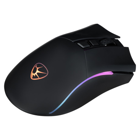 BY Игровая мышь беспроводная Rocket 2.4 ГГц, 10000dpi,500мАч,7D,PMW3325,RGB,220см