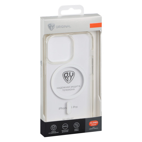 BY Чехол для смартфона MS Прозрачный, iP - 13 pro , прозрачный, силикон