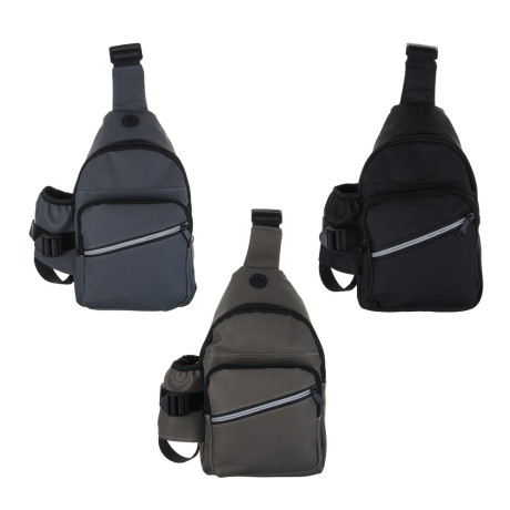 ЮL Сторм Сумка-слинг с карманом для бутылки, 100% полиэстер, 29х16х9см, 3 цвета, КЖС24-18